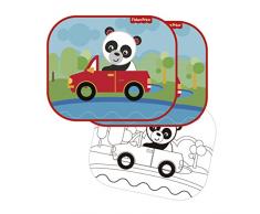 Fisher-Price Fp10169 Autofenster Sonnenschirm (2 Stück) Panda Designs, Mehrfarbig - Elemed
