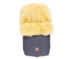 Lammfell Fußsack Nelly, Lammfell medizin, navy melange