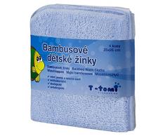 t-tomi Bambus Waschlappen, blau