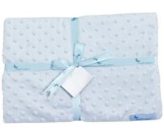 INTERBABY 0881-01 Microfase Babydecke 80 X 110 cm, blau