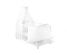 Pinolino 60890-0 - Set für Kinderbett, 4-tlg., Weiß / Voile