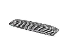LULANDO SleepSide Seitenschläferkissen Schwangerschaftskissen Lagerungskissen Körperkissen 120x40 cm. Weiches und bequemes Kissen zum Schlafen und Ausruhen. Farbe: Black Diamonds / White