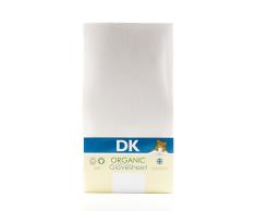 DK Glovesheets 73 x 58 cm 100% Bio Baumwolle Spannbetttuch für Stokke Sleepi Mini (weiß)