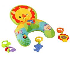 Fisher-Price Y6593 - Spielkissen Baby Spielzeug mit abnehmbaren Beißringen, Babyausstattung ab der Geburt