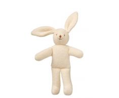 Trousselier - Plüschtier - Häschen mit Rassel 20 cm - Ideales Geburtsgeschenk - Maschinenwaschbar - Farbe elfenbein