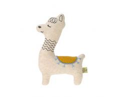 LÄSSIG Baby Kuscheltier Strick/Knitted Toy Glama Lama, blau