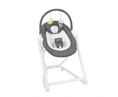 Badabulle Compactup Moonlight Babywippe und Babyhochstuhl, 5-fach höhenverstellbar, aber der Geburt verwendbar