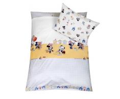 Julius Zöllner 8510112040 Bettwäsche 100 x 135 cm und 40 x 60 cm, Mickey und Minnie Seashore