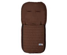 Altabebe AL2200M-07 Sommerfußsack aus Microfaser für alle gängigen Sportwagen, Buggys und Jogger, braun