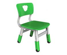 Bieco 04000037 - Kinderstuhl grün, höhenverstellbar, ca. 35 x 30 x 50 cm