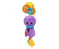 Bright Starts Spielzeug zum Anbringen an den Kinderwagen, Octopus, macht süße Glockentöne, dreht sich durch Ziehen im Kreis