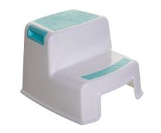 Dreambaby F685 Kinder-Tritthocker Tritt-Schemel Kinderschemel Anti-Rutsch, zweistufig, weiß/blau