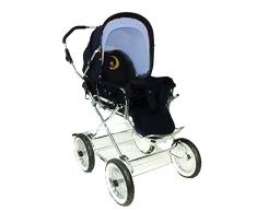 Eichhorn Buggy 419LUX-S021-AIR-0 Sportwagen mit Automatikgestell Sandmännchenvariante, Luftrad, schwarz/bleu