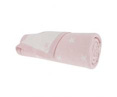 Noukies BB14001.01 Cocon Jacquard Decke, 75 x 100 cm, rosa