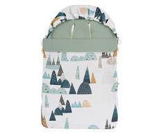 Sevira Kids Universal Fußsack Frühling/Sommer für Kinderwagen und Autositz (Everest/Khaki)