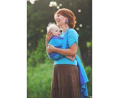 Little Frog 2852 Baby Tragetuch, Größe 6, Tansanit, blau, 260 g