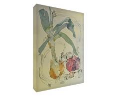 Feel Good Art VJ-ONIONS1216-15IT Bild auf Leinwand, Bild auf Galerie, original, stilisiert, Künstler Val Johnson 40 x 60 cm Mehrfarbig