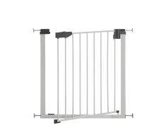 Geuther - Treppenschutzgitter ohne Bohren Easylock light + (4765+), Metall, Türschutzgitter zum klemmen, verstellbar 74 - 83 cm, TÜV geprüft