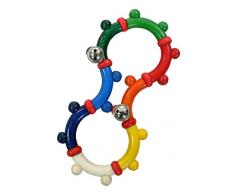 Hess Holzspielzeug 11192 - Motorikrassel aus Holz, ca. 8 x 16,5 cm