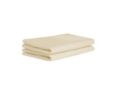 Cuddles Collection Spannbetttuch, Frottee, für Kinderbett, cremefarben, 2 Stück