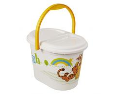 keeeper Disney Winnie Puuh Windeleimer mit Deckel und Tragegriff, 13 l, Karol, Weiß