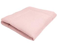 Ideenreich 2481 IDEENREICH Baby Krabbeldecke King Size| rosé | 135x150cm | ideal als Spieldecke, Krabbeldecke und Laufgittereinlage, rosa