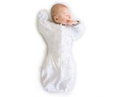Amazing Baby von SwaddleDesigns, Übergangs-PuckSack mit nach oben gerichteten Ärmeln, Swaddle Sack with Arms Up, Konfetti, Mittel, 3-6 Monate