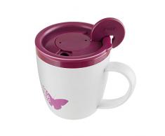 reer 88092 Tasse mit Sicherheitsdeckel, weiß