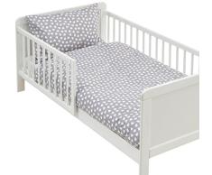 LULANDO Bettwäsche Kinderbettwäsche Bettset 2-teilig Kissenbezug und Bettbezug. Oberstoff 100% Baumwolle. Passend für Kinderbetten 70x140 cm