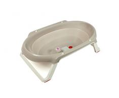 OK Baby N38952040X Onda Slim - Faltbare Baby-Badewanne, hellgrau