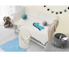 Belisima 5902012149850 Bettwäsche 100/135Dino 6 CZ - Ecru türkis, mehrfarbig