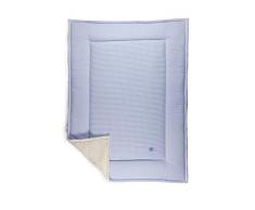 Robert Osswald 1.5.1.1.2.3.1-K05-14 Krabbeldecke Karo-Mix mit Plüsch - 100cm x 135cm, rosa