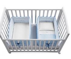 ITALBABY Funkelndes Dotted Kinderbett Reduzierstück, hellblau