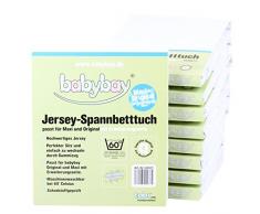 babybay Jersey Spannbetttuch passend für Modell Verlängerungsseite Original, Maxi, Midi, Mini und Boxspring, grau