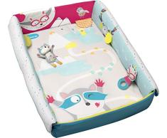 Badabulle 3-in-1 Krabbeldecke, Laufgittereinlage, Kuschelnest, Spieldecke für Babys, 100 x 100