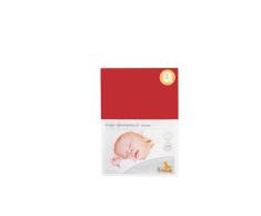 Pinolino 540004-5D Doppelpack - Spannbetttuch für Wiegen rot