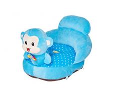 Riesige Up Frankreich Sessel Sitzsack Sofa Velours Affe blau