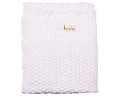 koeka Valencia 1051/44–041100 Baby Kuscheldecke weiß