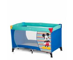 Hauck Kinderreisebett Dream N Play Disney / inklusive Matratze und Transporttasche / 120 x 60cm / ab Geburt / tragbar und faltbar, Mickey Geo Blue (Blau)