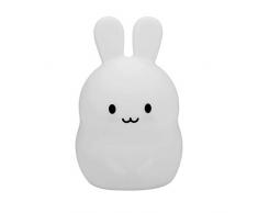 Nûby -Night Light Nachtlampe Hase - 0M+, Weiß