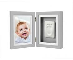 Pearhead Deluxe-Bilderrahmen für Neugeborene, Hand- und Fußabdruck, ohne Backen, für den Schreibtisch