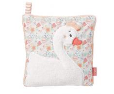 FEHN 062489 Kirschkernkissen Schwan / Kuschelkissen mit entnehmbarem Wärme-/ Kältesäckchen für Babys und Kleinkinder – hilft bei Beschwerden oder kleinen Wehwehchen – für Babys und Kleinkinder