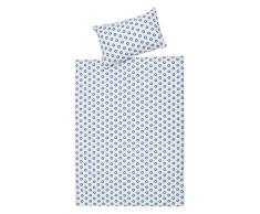 Schardt 13 609 1/761 2-teilige Kinderbettwäsche Circle Star, blau