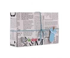Minene Luxurious Geschenk-Box, beinhaltet gestreiften Pyjama mit Wandleuchte, Mütze, Voile mit und Herzlein Wandleuchte aus Stoff, Blau