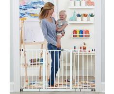 Regalo Breites Schutzgitter, Druckbefestigung, inklusive 3 Verlängerungs-Kits (148 cm)