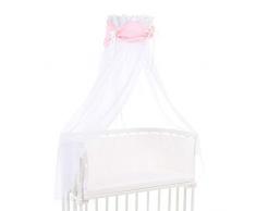 babybay Himmel Organic Cotton mit Schleife passend für alle Modelle, rose Sterne weiß