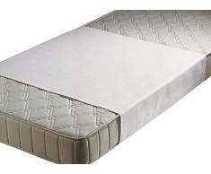 Bierbaum wasserdichter Matratzenschoner Molton-Betteinlage Premium, beidseitig 100% Baumwolle, weiß, Made in Germany, 70x100 cm, 1 stück