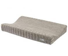 Meyco 2763081 2-Keil Wickelauflagenbezug Wickelkissenüberzug gestrickt 100% Baumwolle 45x70cm RELIEF MIXED Sand