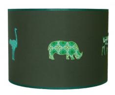 TAFTAN LPS-3615 Safari Pendelleuchte diameter, 35 cm, grün