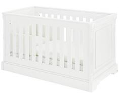 Pinolino 113467 Kinderbett Emilia Edelmatt MDF Uni, weiß lackiert
